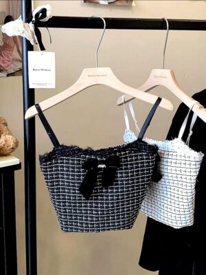 绝美新款开放少量现货Rm19 Only‼️ #气质名媛风蕾丝小香风蝴蝶结设计美背 M564431