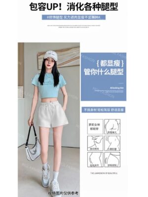 绝美新款开放少量现货Rm25 Only‼️ SMLXL 每人必备显瘦显腿长百搭卫衣面料休闲风短裤 M31277