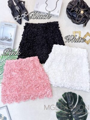 超值大促销Rm73 Now Rm42 Cheri高质量气质唯美网纱花瓣高腰短裙 2400