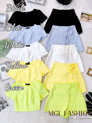 超值大促销Rm75 Now Rm49 Dressup时尚气质蝴蝶结绑带设计时装套装 52946