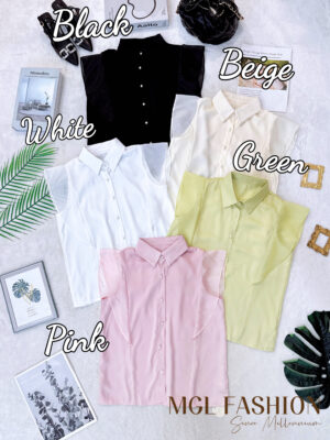 超值大促销Rm49 Now Rm32 Tiffany气质唯美百搭雪纺珠光绸缎时尚上衣 M9818