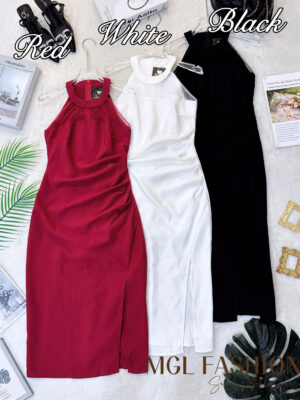 超值大促销Rm99 Now Rm39 Whitney气质显瘦网纱CutIn长裙晚装礼服 23120