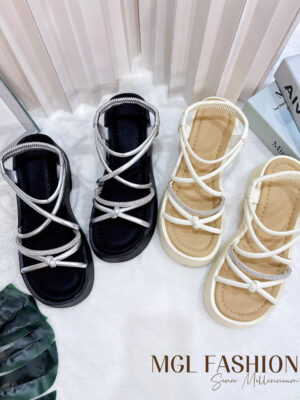 绝美新款上架 Rm52-Rm3=Rm49 巨好穿～夏日必备6cm厚底增高凉鞋 M2015