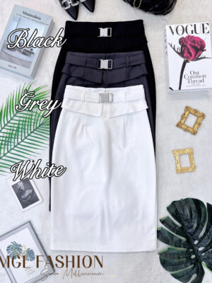 超值大促销Rm69 Now Rm39 独家高质量职场必备气质百搭高腰七分裙 M62025