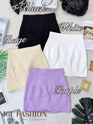 绝美新款上架Rm59-Rm3=Rm56 SML 独家定制无敌百搭气质显瘦高腰短裙 M38110