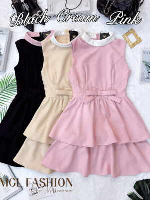 超值大促销Rm95 Now Rm39 Whitney气质复古名媛风蝴蝶结设计连身裙 23136