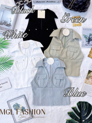 超值大促销Rm55 Now Rm25 时尚个性百搭翻领设计时装上衣 6745