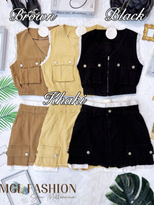 超值大促销 Rm109 Now Rm49 SMLXL BLCouture时尚个性休闲工装牛仔套装 121373