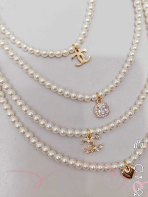 #预定绝美高质量珍珠项链 Rm19～Only🌸 时尚百搭韩式高质量防敏感4mm珍珠项链