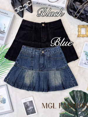 超值大促销Rm62 Now Rm42 独家版型绝美显瘦简约百搭牛仔高腰裙 M5959