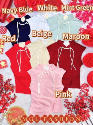 超值大促销Rm42 Now Rm29 Seven新年时尚气质新中式棉质旗袍上衣 82762