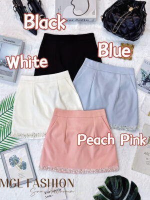 超值大促销Rm62 Now Rm39 新年配搭旗袍上衣必备款‼️ 独家气质百搭亮片珍珠设计高腰裤裙 M62234