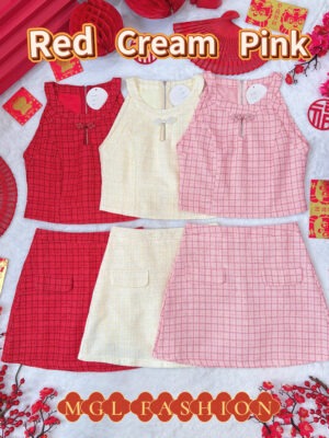 超值大促销Rm102 Now Rm69 Cheri新年新中式微闪小香风面料旗袍套装 2709