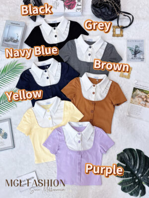 超值大促销 Rm39 Now Rm19 Cinderella 时尚简约百搭假两件棉质上衣 14520