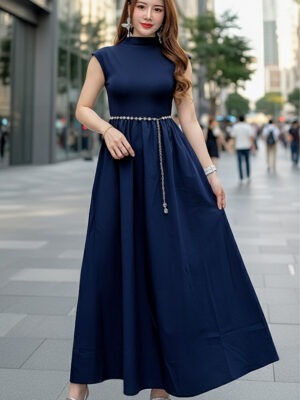 超值大促销 Rm87 Now Rm67 Jamae 时尚休闲百搭高领设计棉质连身裙 98968