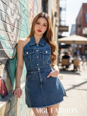 超值大促销 Rm69 Now Rm49 InDenim时尚百搭显瘦Aline弹力牛仔高腰裙 6892