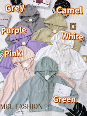 超值大促销Rm65 Now Rm45 Ivori时尚百搭彩色连帽牛仔外套 6919