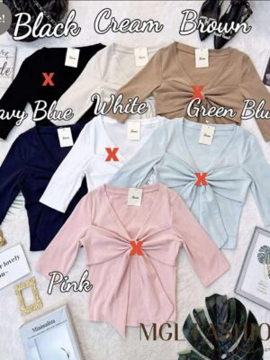 超值大促销Rm42 Now Rm29  Seven时尚百搭蝴蝶结设计棉质上衣 82290