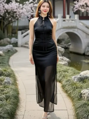 超值大促销 Rm70 Now Rm25 Cheri时尚百搭版型绝美流光纱高腰休闲时装长裙 2787