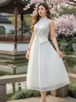 超值大促销 Rm122 Now Rm79 XSSMLXL  独家绝美超仙气重工亮片珠花设计飘逸流光纱古典旗袍 M62237