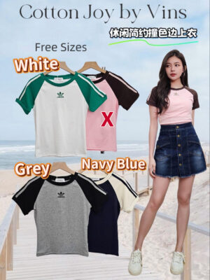 超值大促销Rm32 Now Rm22 Cotton joy 时尚百搭棉质上衣 823687