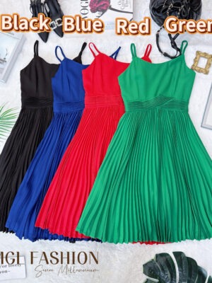 超值大促销Rm75 Now Rm29 Dressup 高级感名媛风百褶连身裙 11881