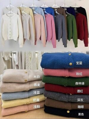 超值预定 Rm29 Only～ 气质简约百搭软糥编织面料长袖外套上衣 M27721