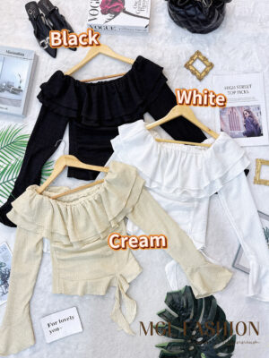 ＃只限网站下单 厂家最后一组促销＃ 超值大促销Rm49 Now Rm29 Tiffany 每人必备百搭简约时装弹力上衣 M9915