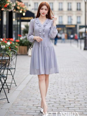 超值大促销 Rm89 Now Rm49 独家定制时尚气质唯美雪纺连身裙 M62098