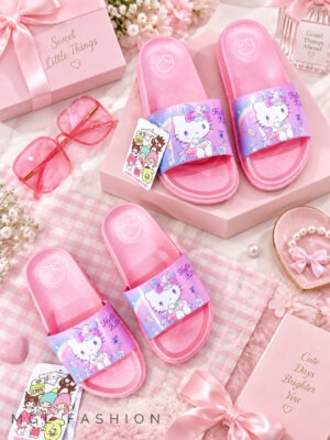 超值大促销Rm25 Now Rm5 高质量Sanrio Hello Kitty柔软中童拖鞋 M534245