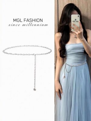 超值预定开放少量现货Rm28 Only 绝美高质量气质百搭钻石链条腰带 M32677