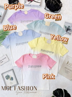 绝美新款上架 Rm42-Rm3＝Rm39 Re & C0 百搭休闲渐变亮钻棉质Tee M990-28