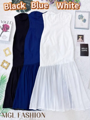 超值大促销Rm99 Now Rm49 Ivori 气质名媛风露肩礼服长裙 5863