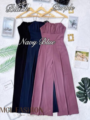 超值大促销Rm93 Now Rm49 SML Cheri时尚名媛风高级感亮钻吊带连身阔腿长裤 1969