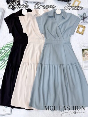 超值大促销Rm74 Now Rm49 SML Cheri气质唯美文艺风西装九分连身裙 1893