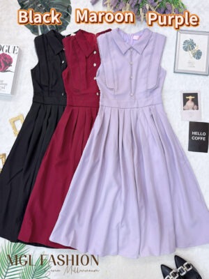 超值大促销Rm99 Now Rm49 Ivori 高质量名媛风蕾丝拉边连身裙 6113