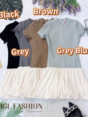 超值大促销Rm89 Now Rm49 Ivori 气质休闲罗马花苞连身裙 6528