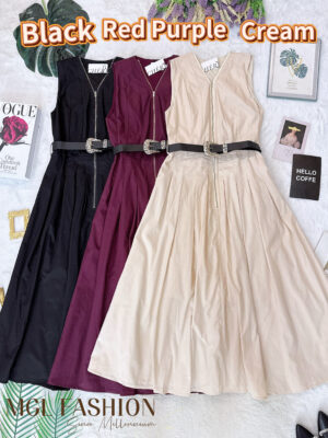 超值大促销 Rm99 Now Rm55 SML Cheri 极简风气质优雅连身裙 2157