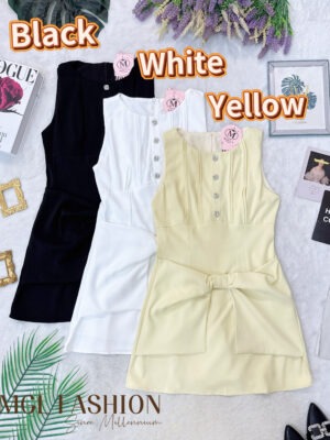 超值大促销Rm109 Now Rm55 Mocca 气质唯美名媛蝴蝶结连身裙 77162