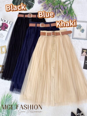 绝美新款上架 Rm89 SML BL Couture 高质量网纱高腰七分裙 121653