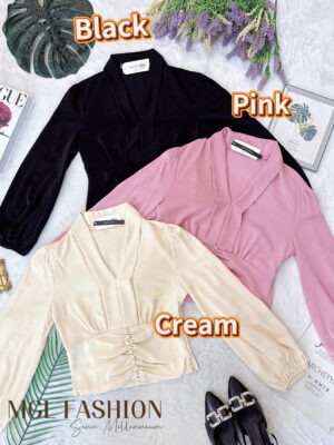 超值大促销Rm55 Now Rm33 TheSummer气质唯美名媛西装长袖衬衫 71533