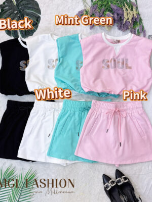 绝美新款上架Rm89 SML BLCounture高质量休闲百搭亮钻卫衣套装 111016