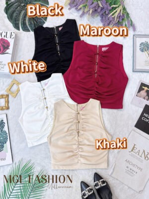 绝美新款上架Rm55-Rm3＝Rm52 SML Ivori气质简约百搭显瘦时装上衣 7019