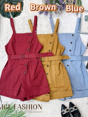 超值大促销Rm79 Now Rm29 Whitney 时间个性休闲吊带连身短裤 98551