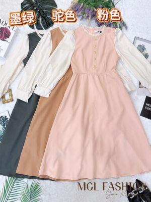 超值大促销Rm109 Now Rm39 M /L The Summer 气质唯美名媛风连身裙 71509