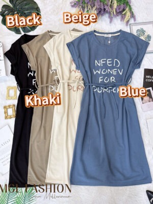 超值大促销 Rm69 Now Rm39 Label 8 百搭休闲Polo 时装面料连身裙 710035