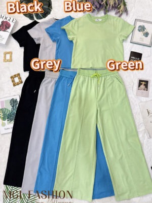 超值大促销 Rm119 Now RM65 SMLXL label 8 简约百搭休闲运动风哆巴胺色系套装 151510