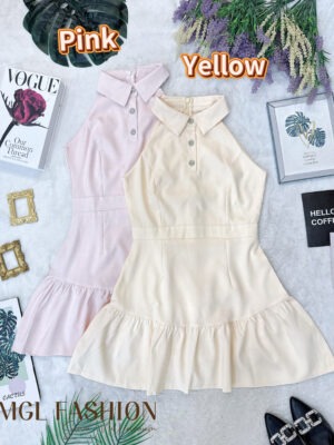 超值大促销Rm93 Now Rm55 Mocca 气质唯美西装连身裙 823273