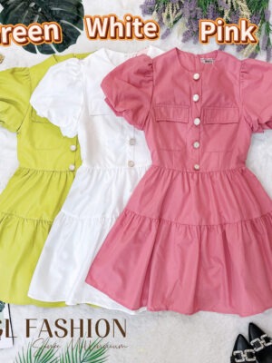 超值大促销Rm99 Now Rm55 Mocca 气质唯美西装连身裙 25140