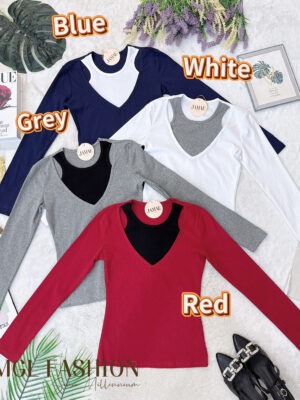 超值大促销Rm42 Now Rm29 Jamae 时尚简约百搭休闲假两件棉质上衣 98882